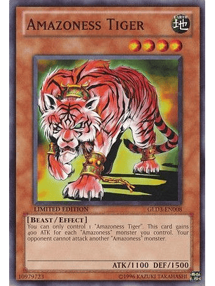 Amazoness Tiger - GLD3-EN008 - Common