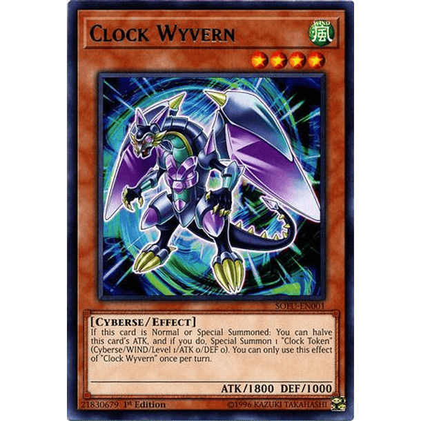 Clock Wyvern - SOFU-EN001 - Rare 