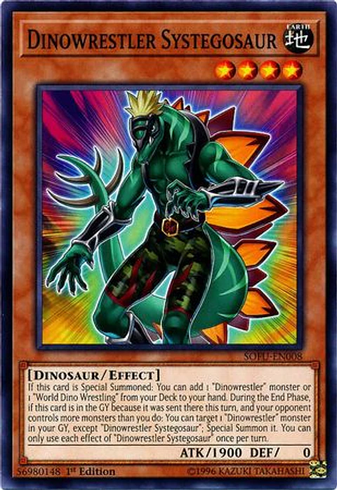 Dinowrestler Systegosaur - SOFU-EN008 - Common 