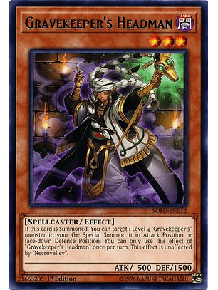 Gravekeeper's Headman - SOFU-EN012 - Rare 