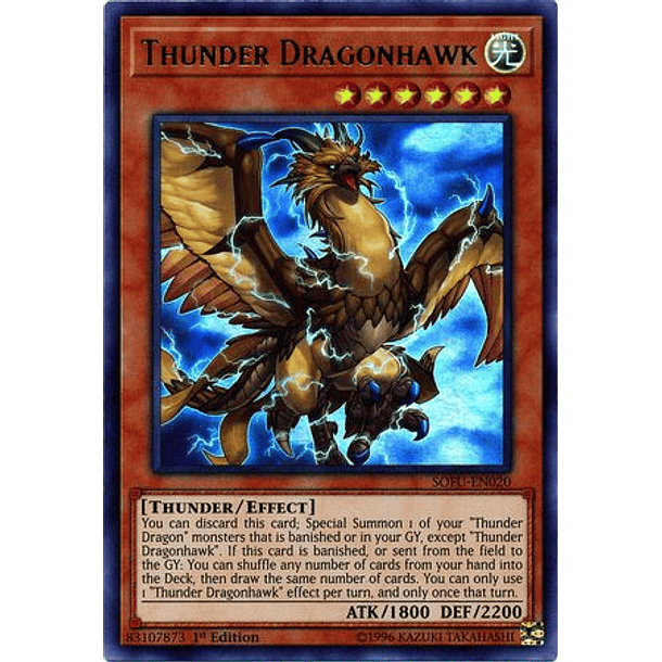 Thunder Dragonhawk - SOFU-EN020 - Ultra Rare