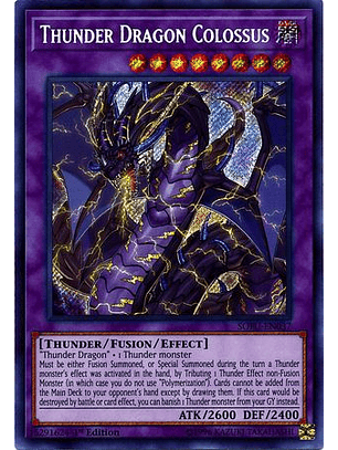 Thunder Dragon Colossus - SOFU-EN037 - Secret Rare
