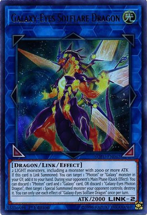Galaxy-Eyes Solflare Dragon - SOFU-EN042 - Ultra Rare 