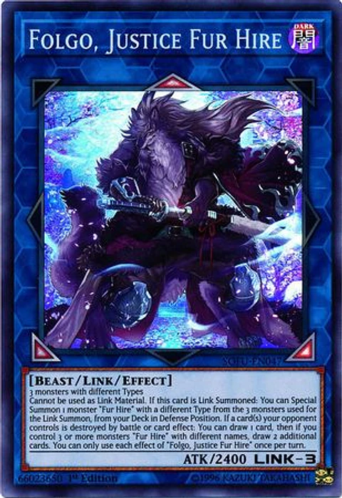 Folgo, Justice Fur Hire - SOFU-EN047 - Super Rare 