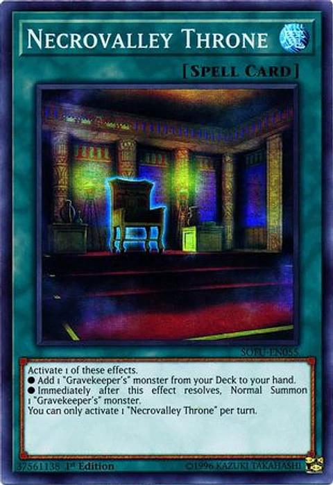 Necrovalley Throne - SOFU-EN055 - Super Rare 