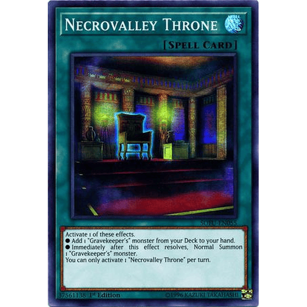 Necrovalley Throne - SOFU-EN055 - Super Rare 