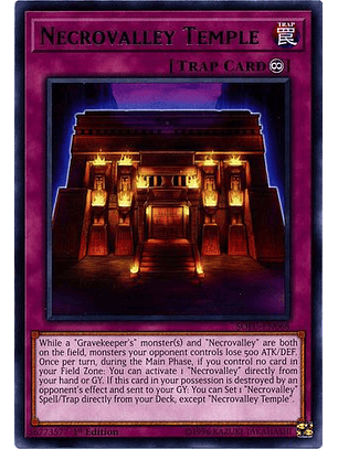 Necrovalley Temple - SOFU-EN068 - Rare