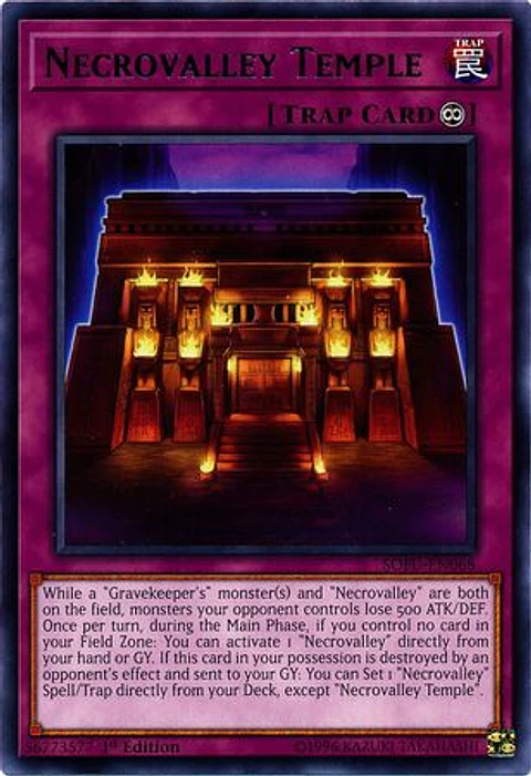 Necrovalley Temple - SOFU-EN068 - Rare