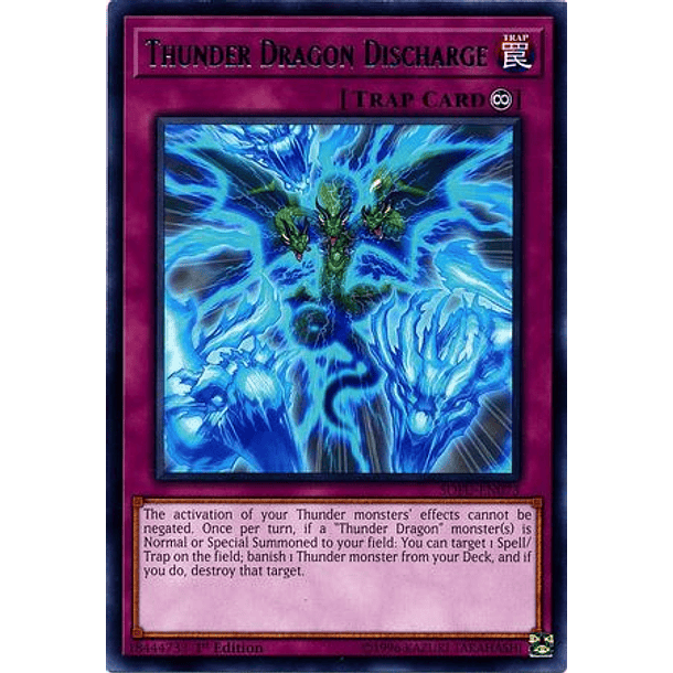 Thunder Dragon Discharge - SOFU-EN073 - Rare