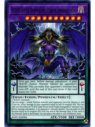 D/D/D Super Doom King Purple Armageddon - SOFU-EN096 - Common 