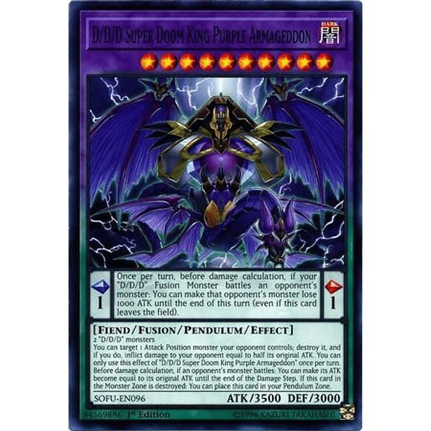 D/D/D Super Doom King Purple Armageddon - SOFU-EN096 - Common 
