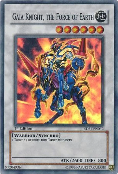 Gaia Knight, the Force of Earth - 5DS1-EN042 - Super Rare