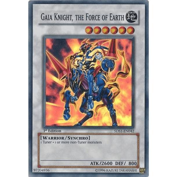 Gaia Knight, the Force of Earth - 5DS1-EN042 - Super Rare