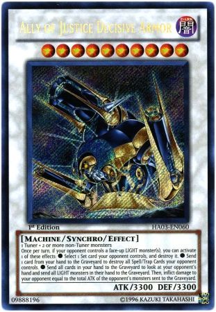 Ally of Justice Decisive Armor - HA03-EN060 - Secret Rare 1