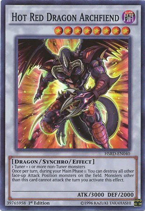 Hot Red Dragon Archfiend - HSRD-EN040 - Super Rare