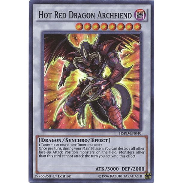 Hot Red Dragon Archfiend - HSRD-EN040 - Super Rare