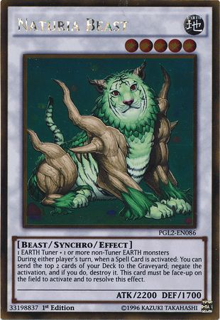 Naturia Beast - PGL2-EN086 - Gold Rare  1
