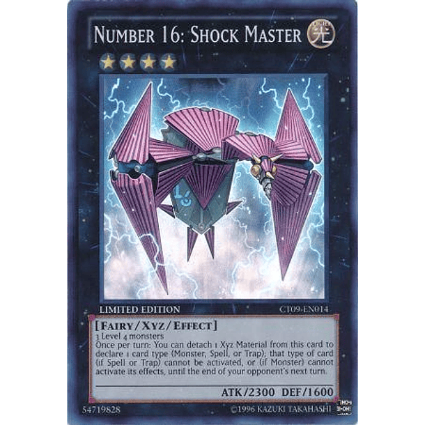 Number 16: Shock Master - CT09-EN014 - Super Rare 