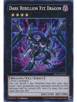 Dark Rebellion Xyz Dragon - NECH-EN053 - Secret Rare (español)