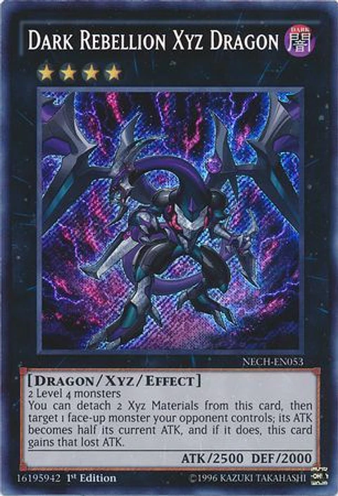 Dark Rebellion Xyz Dragon - NECH-EN053 - Secret Rare (español)