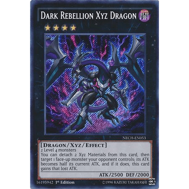 Dark Rebellion Xyz Dragon - NECH-EN053 - Secret Rare (español)