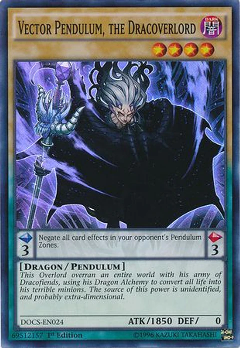 Vector Pendulum, the Dracoverlord - DOCS-EN024 - Super Rare (español)