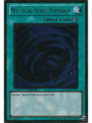 Mystical Space Typhoon - GLD3-EN040 - Gold Rare