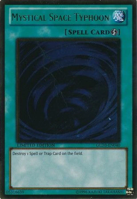 Mystical Space Typhoon - GLD3-EN040 - Gold Rare