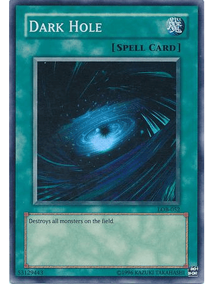 Dark Hole - LOB-052 - Super Rare (desgastado)