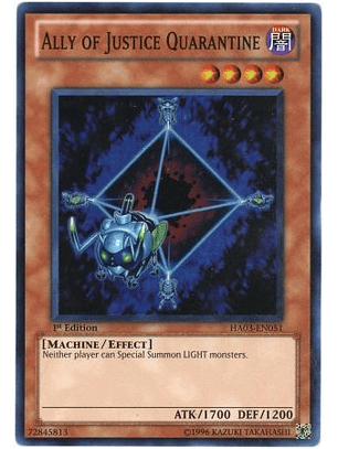 Ally of Justice Quarantine - HA03-EN051 - Super Rare