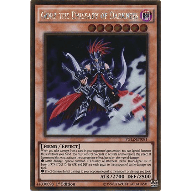 Gorz the Emissary of Darkness - PGL2-EN081 - Gold Rare