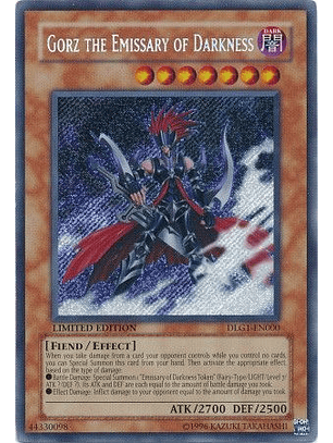 Gorz the Emissary of Darkness - DLG1-EN000 - Secret Rare