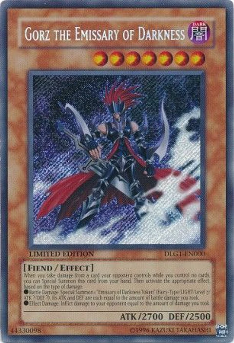 Gorz the Emissary of Darkness - DLG1-EN000 - Secret Rare