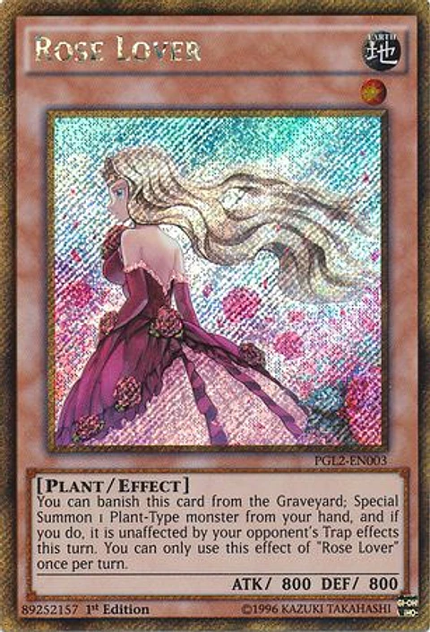 Rose Lover - PGL2-EN003 - Gold Secret Rare 