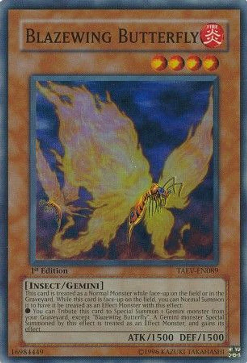 Blazewing Butterfly - TAEV-EN089 - Super Rare