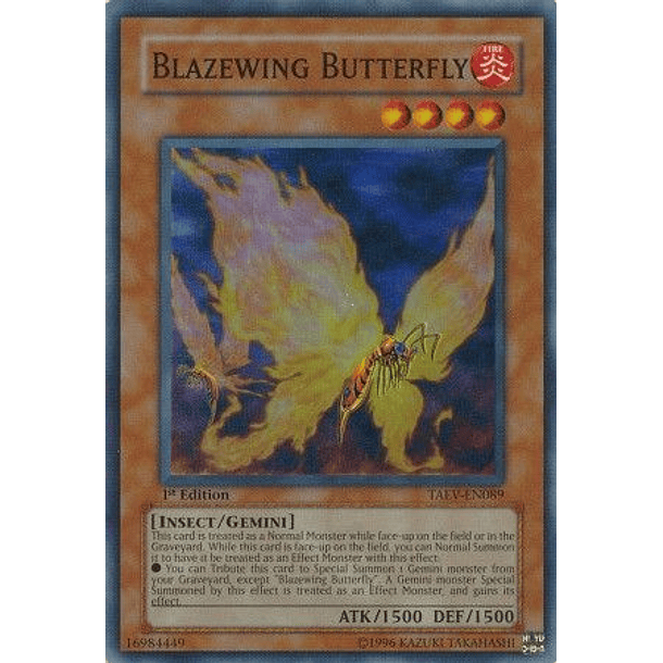Blazewing Butterfly - TAEV-EN089 - Super Rare