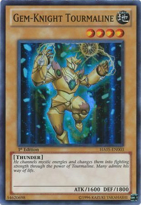 Gem-Knight Tourmaline - HA05-EN003 - Super Rare 