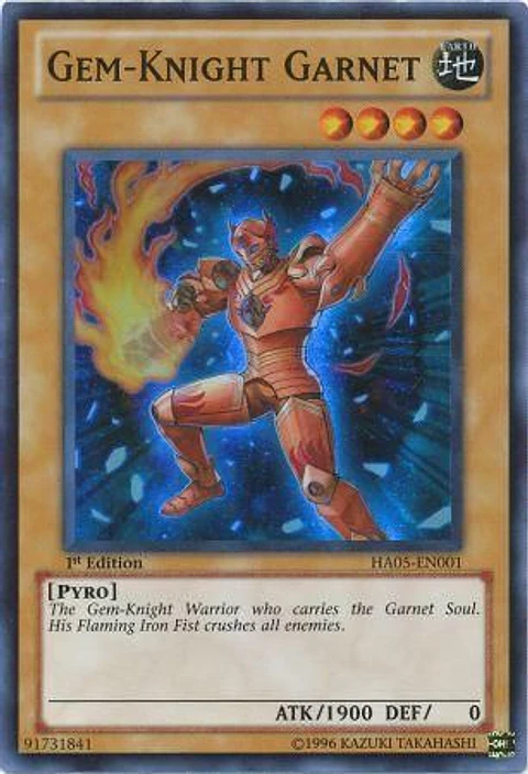 Gem-Knight Garnet - HA05-EN001 - Super Rare