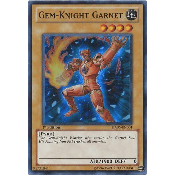 Gem-Knight Garnet - HA05-EN001 - Super Rare
