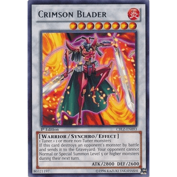 Crimson Blader - CBLZ-EN093 - Rare