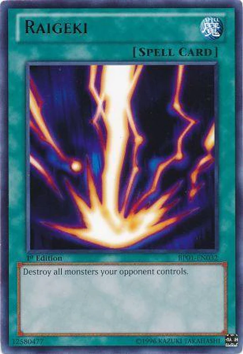 Raigeki - BP01-EN032 - Rare 
