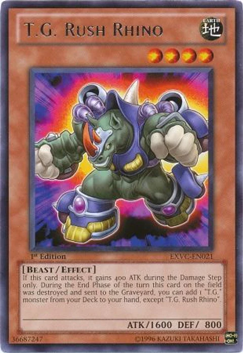 T.G. Rush Rhino - EXVC-EN021 - Rare 