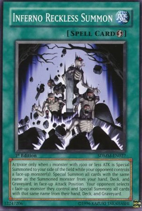 Inferno Reckless Summon - SDMM-EN027 - Common