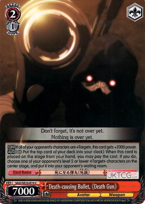 Death-causing Bullet, 《Death Gun》 - C