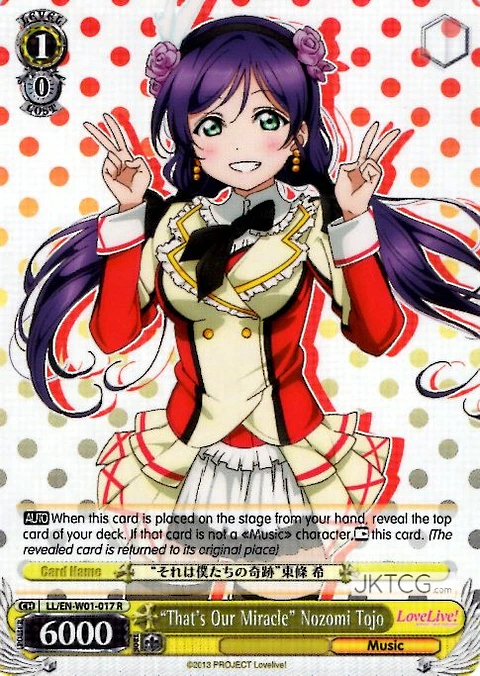 "That's Our Miracle" Nozomi Tojo