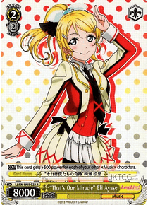 "That's Our Miracle" Eli Ayase - R