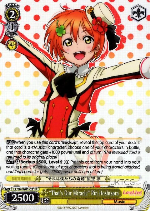 "That's Our Miracle" Rin Hoshizora - R