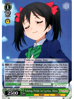Taking Pride in Lyrics, Nico - LL - U 
