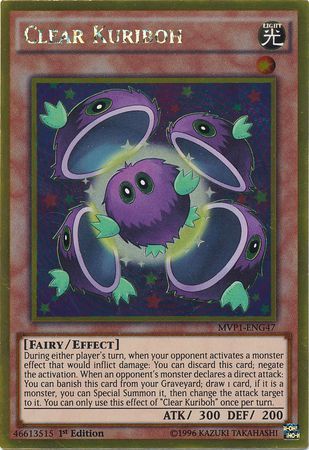 Clear Kuriboh - MVP1-ENG47 - Gold Rare  1