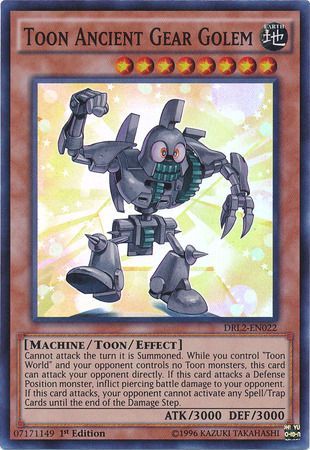 Toon Ancient Gear Golem - DRL2-EN022 - Super Rare 1